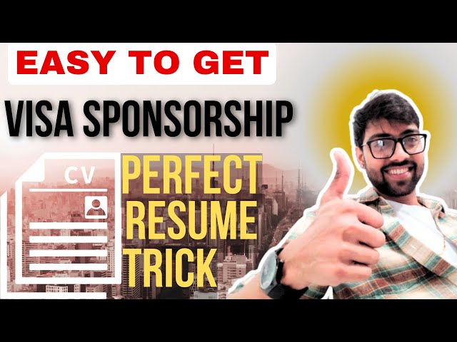 Easy to get a SPONSOR JOB in the UK || Convert your CV in ATS friendly