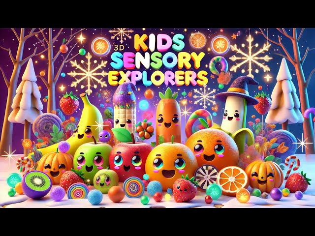 Kids Sensory Explorers 🍉🍇 - Fun with Fruits & Veggies Sensory Play! 🌟🥕🍓