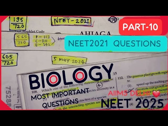 Neet Most repeated questions l (part-10) Neet 2021 #neet #biology