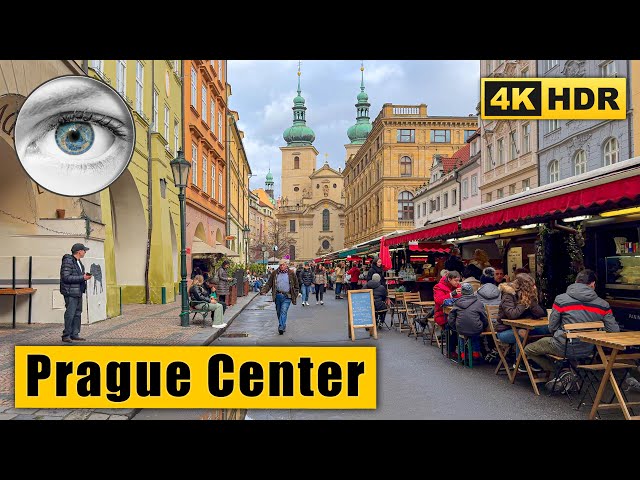 Prague Center Walking Tour through the nooks and crannies of Old Town 🇨🇿 Сzech Republic 4k HDR ASMR