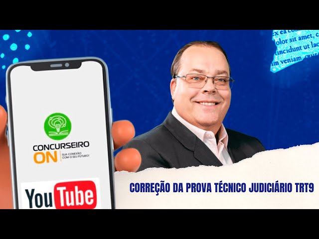 Correção da Prova de Técnico Judiciário TRT9