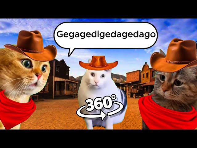 360º VR The Cowboy Cats sing ''Cotton Eye Joe" (Gegagedigedagedagо)