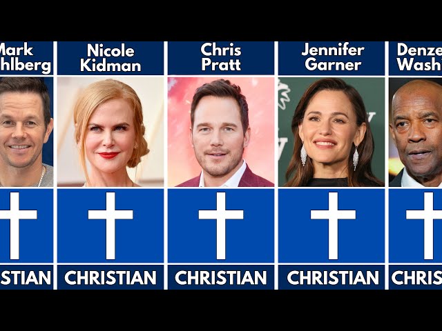 Famous Christian Celebrities: Celebrity Comparison | Religion Of Hollywood Actors!