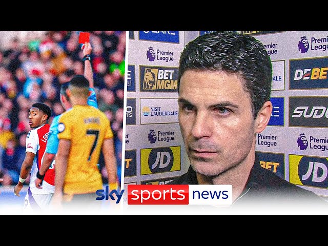 "I'm absolutely fuming!" | Mikel Arteta reacts to Myles Lewis-Skelly's red card