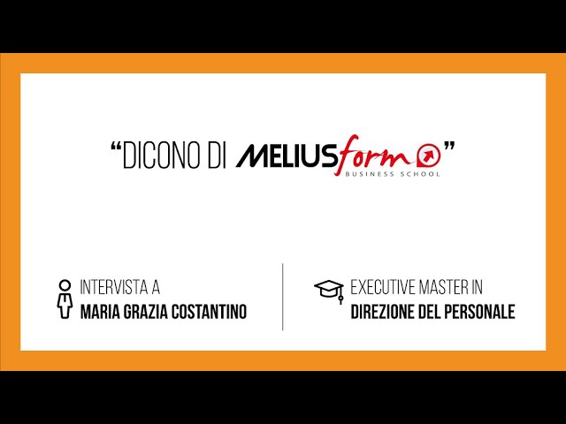 Dicono di MELIUSform: Intervista a Maria Grazia Costantino