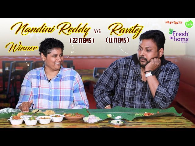 Ravi Vs Nandini Reddy | Authentic Telugu Food | Palle Vindu | Street Byte | Silly Monks