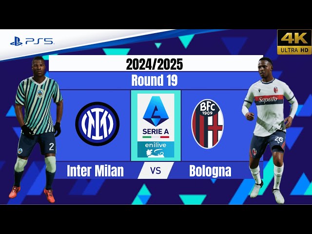 FC 25 - Inter Milan vs. Bologna | Serie A 24/25 | Full Match | PS5™[4K]