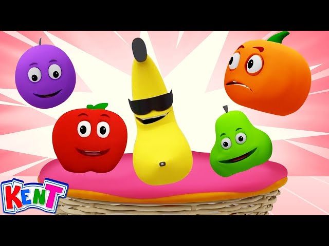 🔴Fun with Five Colorful Fruits Jumping on the Bed 🍎🍌🍇🍓🍊 + More Poems and Nursery Rhymes For Kids