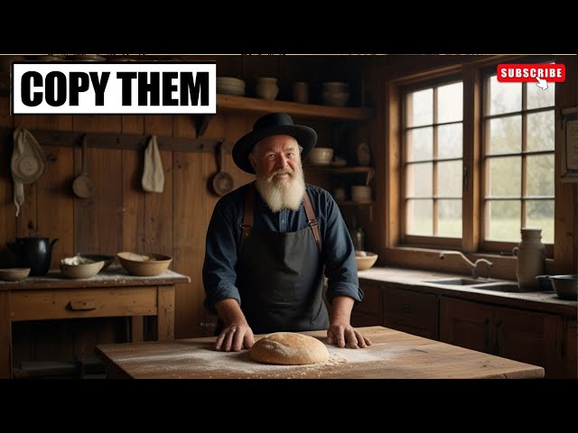 How the Amish Bake Perfect Bread from Scratch | Off grid leaving