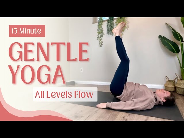 15 Minute Gentle Yoga | All Levels Relaxing Flow for Stress Relief