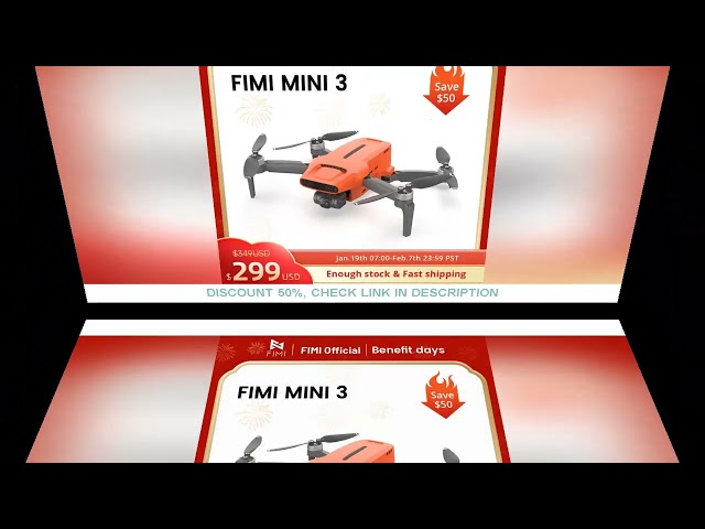 FIMI MINI 3 new drone 4K 60fps AI Super Night Video 9km range 3-axis Gimbal 249g Ultralight design s