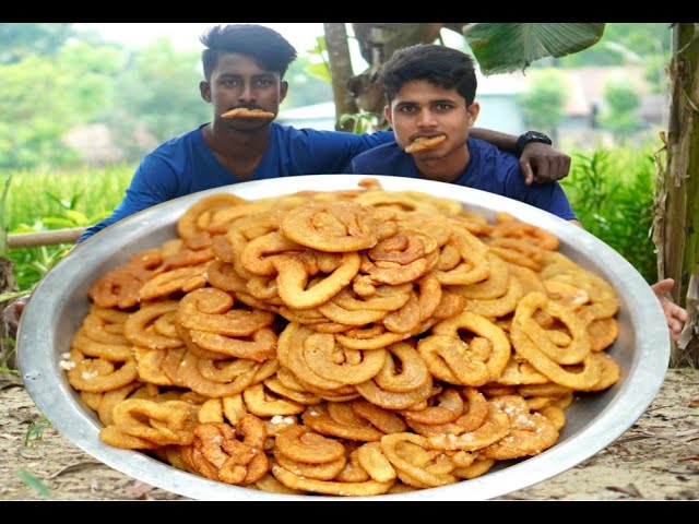 100 Jalebi Making- Cooking Gone Wild Village Cooking