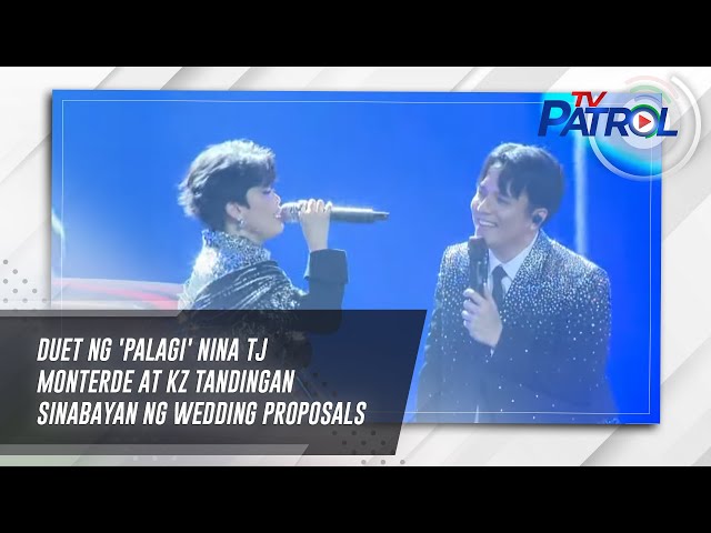 Duet ng 'Palagi' nina TJ Monterde at KZ Tandingan sinabayan ng wedding proposals | TV Patrol