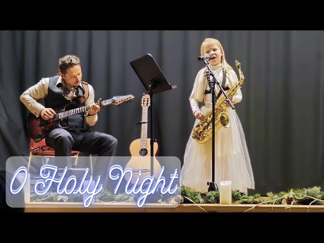 ✨ Live Performance - O Holy Night #saxophone #vocal #guitar #christmas