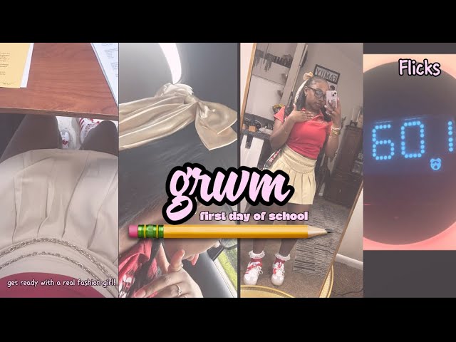 Grwm: First day of school + mini vlog🌸|| *Sophomore year* #reccomended #firstdayofschoolgrwm