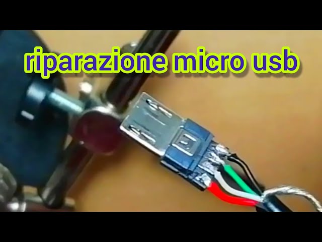 Come riparare un cavo micro USB del caricabatterie