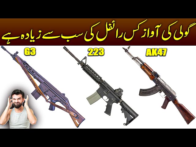 Which Gun has Loudest Sound G3 Vs AK47 vs 223