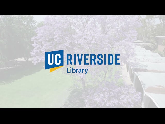 Highlander Orientation: UCR Library