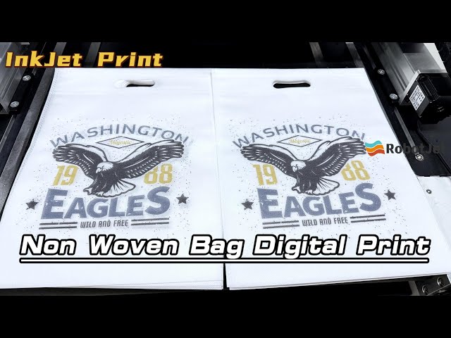 Non-woven bag printing machine: non-woven bag single-pass digital printer! #printing #printer