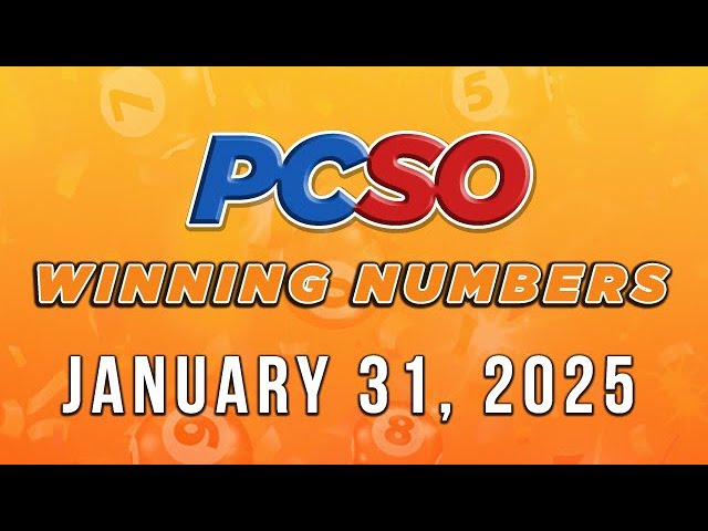 P54M Jackpot Ultra Lotto 6/58, 2D, 3D, 4D, and Megalotto 6/45 | January 31, 2025