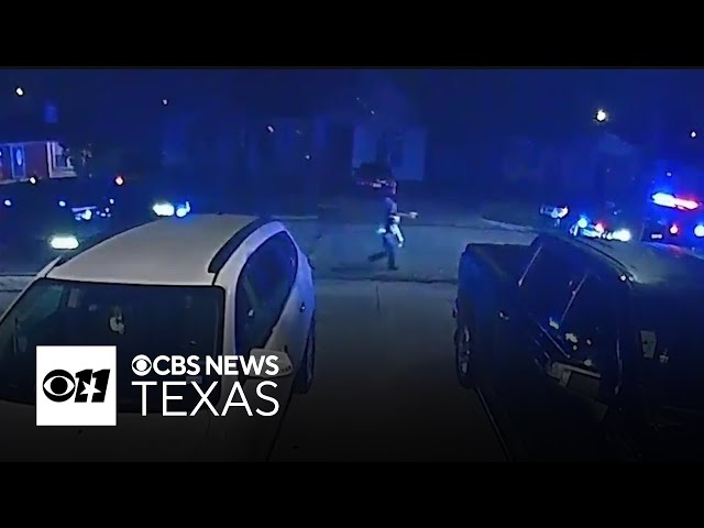 Doorbell cam video shows chaotic scene in Garland that left one officer injured, suspect dead