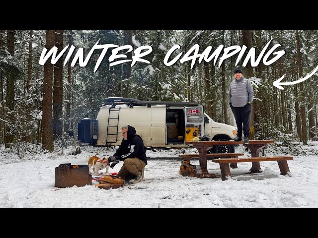 I WAS LIKE… Why Are You Standing On The Table? WINTER CAMPING