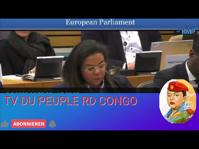 THÉRÈSE KAYIKUAMBA WAGNER, MINISTRE DES AFFAIRES ÉTRANGÈRES RDC AU PARLEMENT EUROPÉEN. C'EST PÉNIBLE