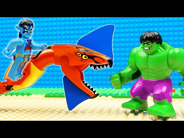 Lego Avatar 2 vs Hulk Heroes, Dinosaur, T-Rex, Avatar: The Way of Water