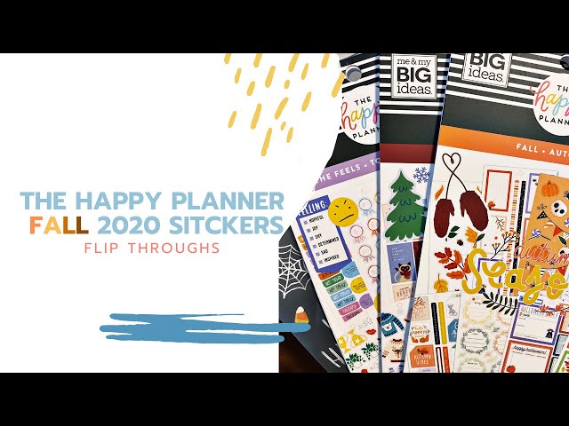 THE HAPPY PLANNER FALL 2020 STICKER BOOK FLIP THROUGHS!