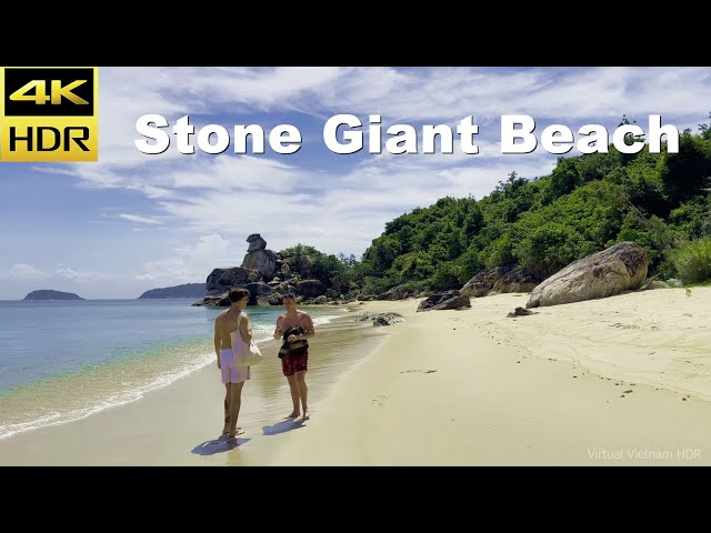 4K HDR | Walking Stone Giant Beach in Cham Island | Best Places In The World - Vietnam 2023