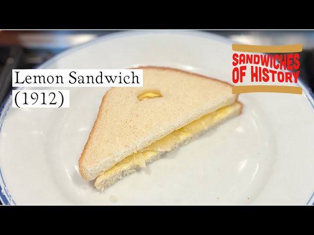 Lemon Sandwich (1912) on Sandwiches of History⁣