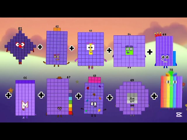 NUMBERBLOCKS ADDING UP TO 10 GIANT NUMBERS |ADDITION OF BIG NUMBERS| @Educationalcorner110 episode 2