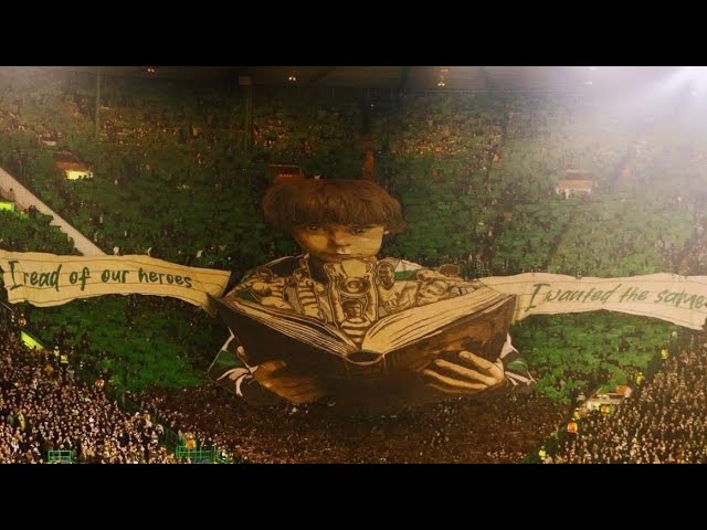 INCREDIBLE Celtic Tifo & Champions League ROAR Against RB Leipzig 3-1