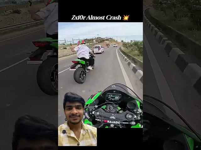 Zx10r  Almost 😅Crash#shorts #zx10r#bikeride #superbike #viral #race #motovlog #zx10rvsninja1000