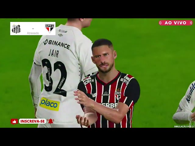 SANTOS X SÃO PAULO | AO VIVO COM IMAGENS DO PAULISTÃO | AGORA | JOGO HOJE | PES21