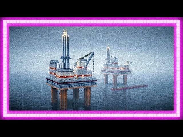 Offshore drilling 🏠 #minecraft Building 🏠