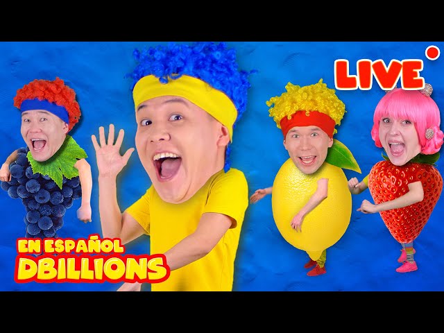 En Vivo - D Billions Mejores Canciones Infantiles | Om-Nom-Nom, Feliz Cha-Cha, Dame una Manzana