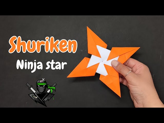 Shuriken origami | ninja star weapons from paper