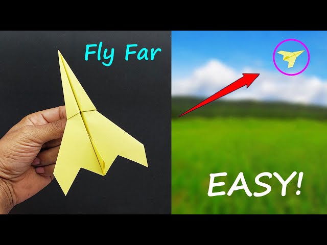 How to Make a Paper Plane Easy that Flies Far