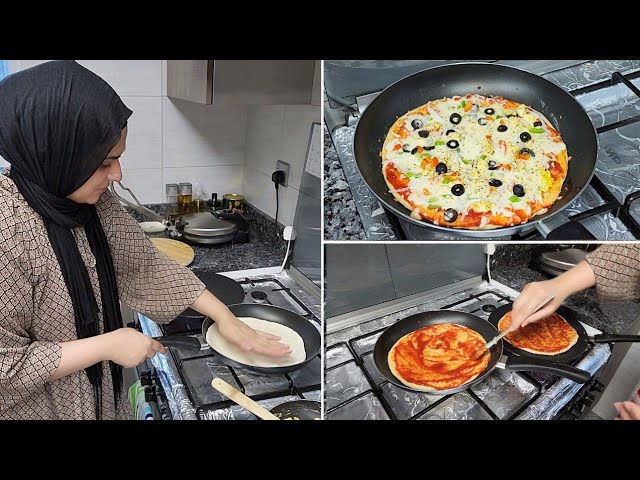 Bachoun k anay mein sirf adha ghanta 🤭 fatafatt bana liay Tawa Pizzas🍕