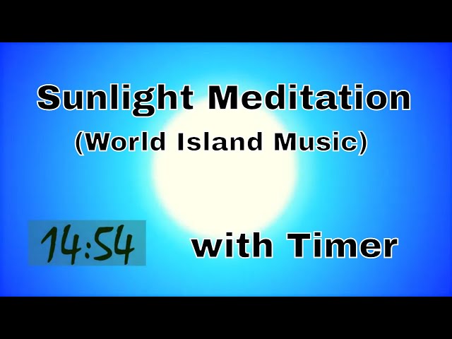 ☀️15 Min. Sunlight Meditation for SAD, stretch, cool down, night shift, vampires, space travel...