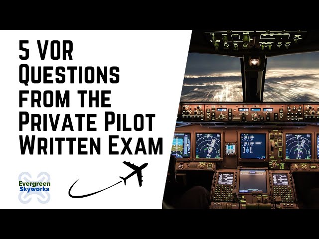 5 VOR Questions from the Private Pilot Written Exam - FAA Written Test Prep for VOR Navigation