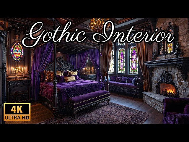 Gothic Interior Design 2024 - Dark Academia Elegance for a Spooky Home Decor