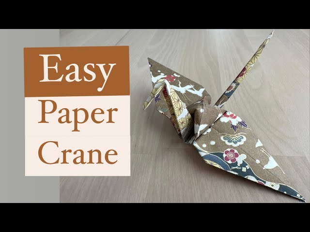 How To Make a Paper Crane - Origami Crane Easy- Step by Step Tutorial Beginners