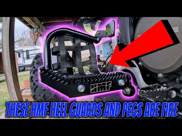 These HMF heel guards and foot pegs are SICK - YFZ450r