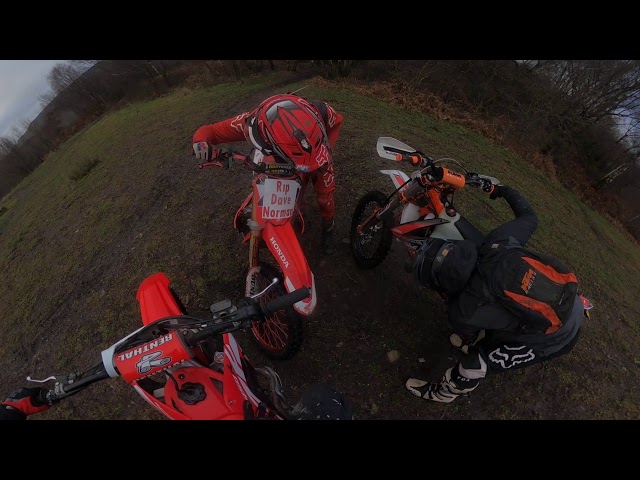 Trail riding Wales On Honda Crf 450 360 view! | part 1