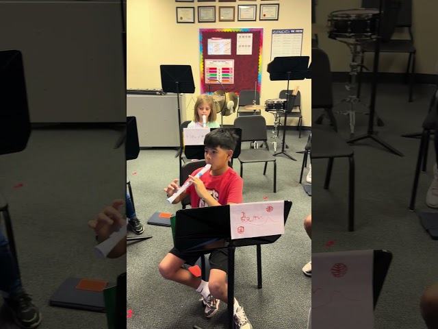 4th graders playing Suo-Gan (Welsh for lullaby)