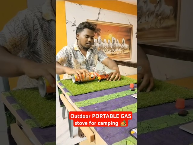 Outdoor PORTABLE GAS stove #camping #nature #vlog #accessories #youtube#ytshorts #viralvideo#travel