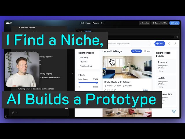 Build a Prototype in Minutes with InfraNodus and Bolt AI Chatbot!