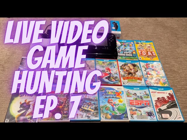 WII U MADNESS?!?/ Live Video Game Hunting Ep. 7